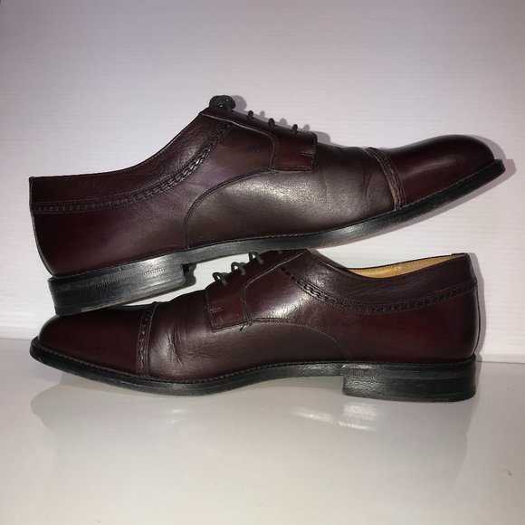 Mezlan Napoli Men\'s 9.5 Derby Burgundy Dress Shoes main image 8